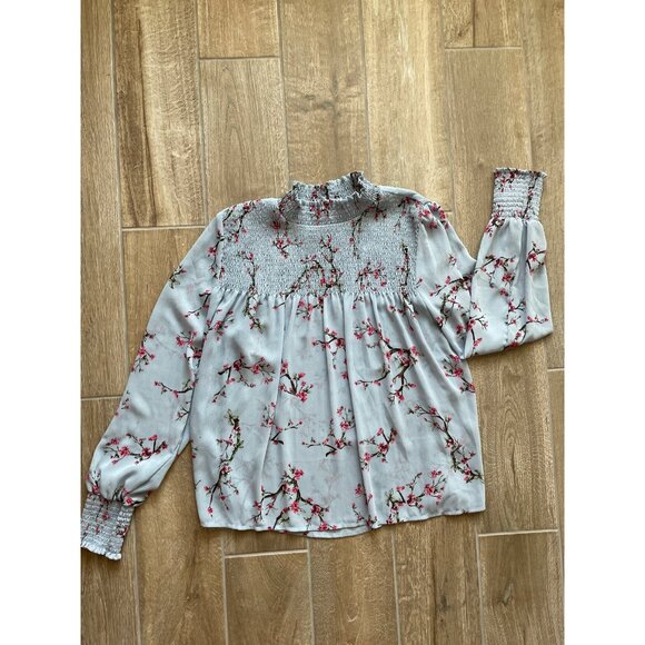 living doll Tops - Living Doll Smocked Sheer Top Size XL